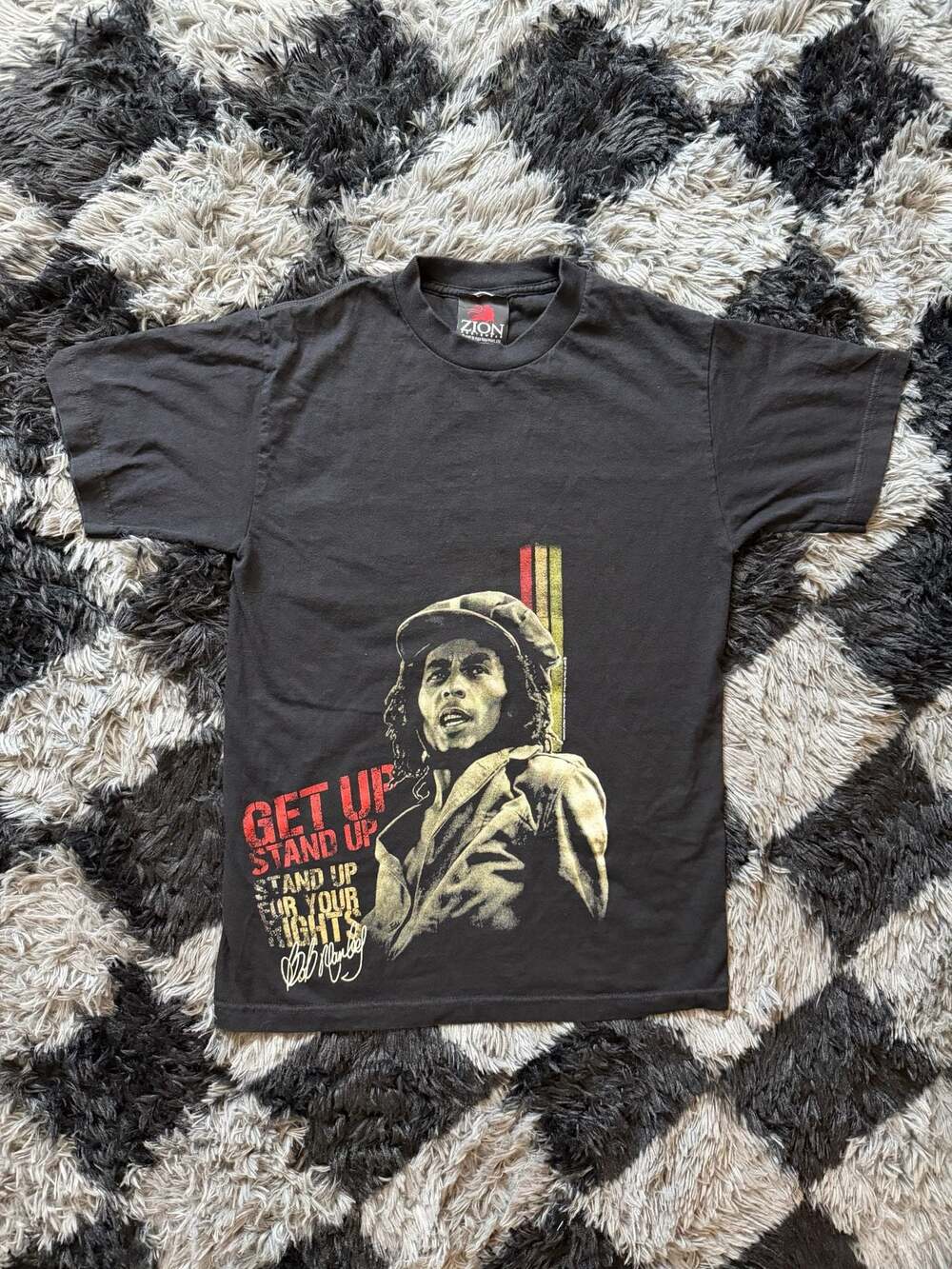 Zion Rootswear Bob Marley 'Get Up Stand Up' Graphic T-Shirt